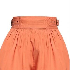 Ulla Johnson High-Waisted Orange Shorts